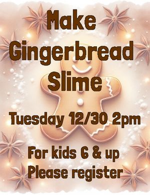 Gingerbread Slime Gingerbread Slime
